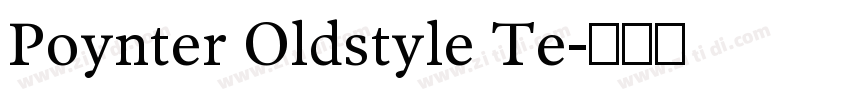 Poynter Oldstyle Te字体转换